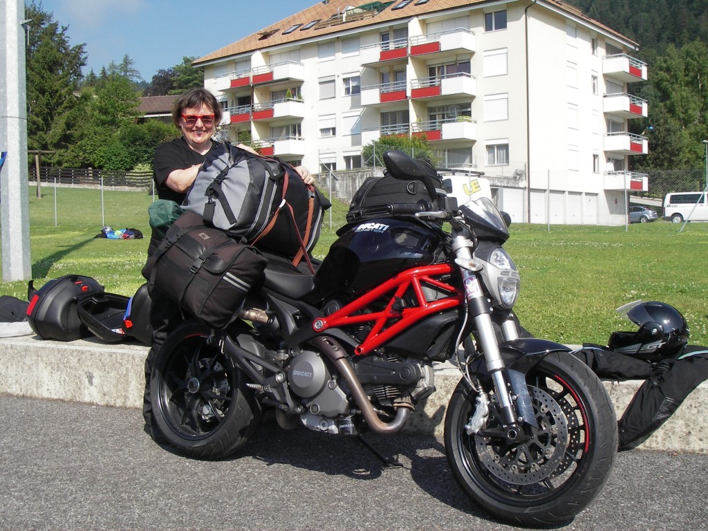 Untill seing this lady pack her Ducati I thought riding a Monster was an excuse not to camp. Now I know better!
