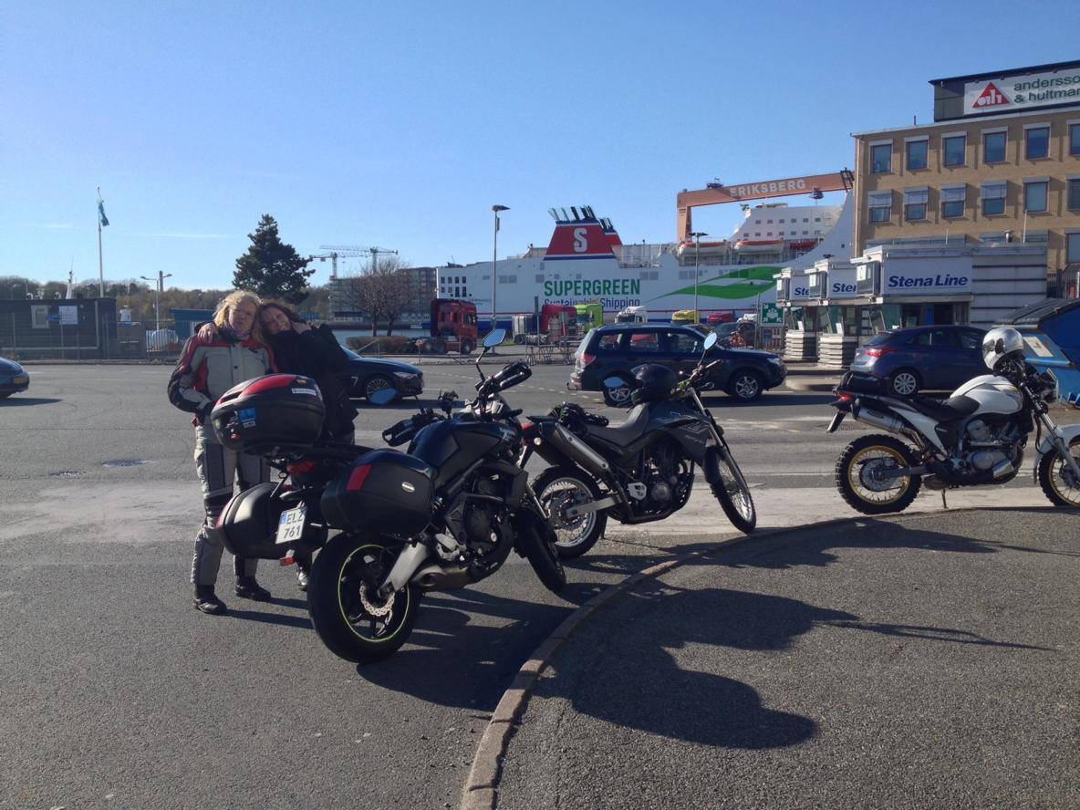 Time to board the ferry after a fantastic day out with the bikes, Photo Courtesy: Kjell
