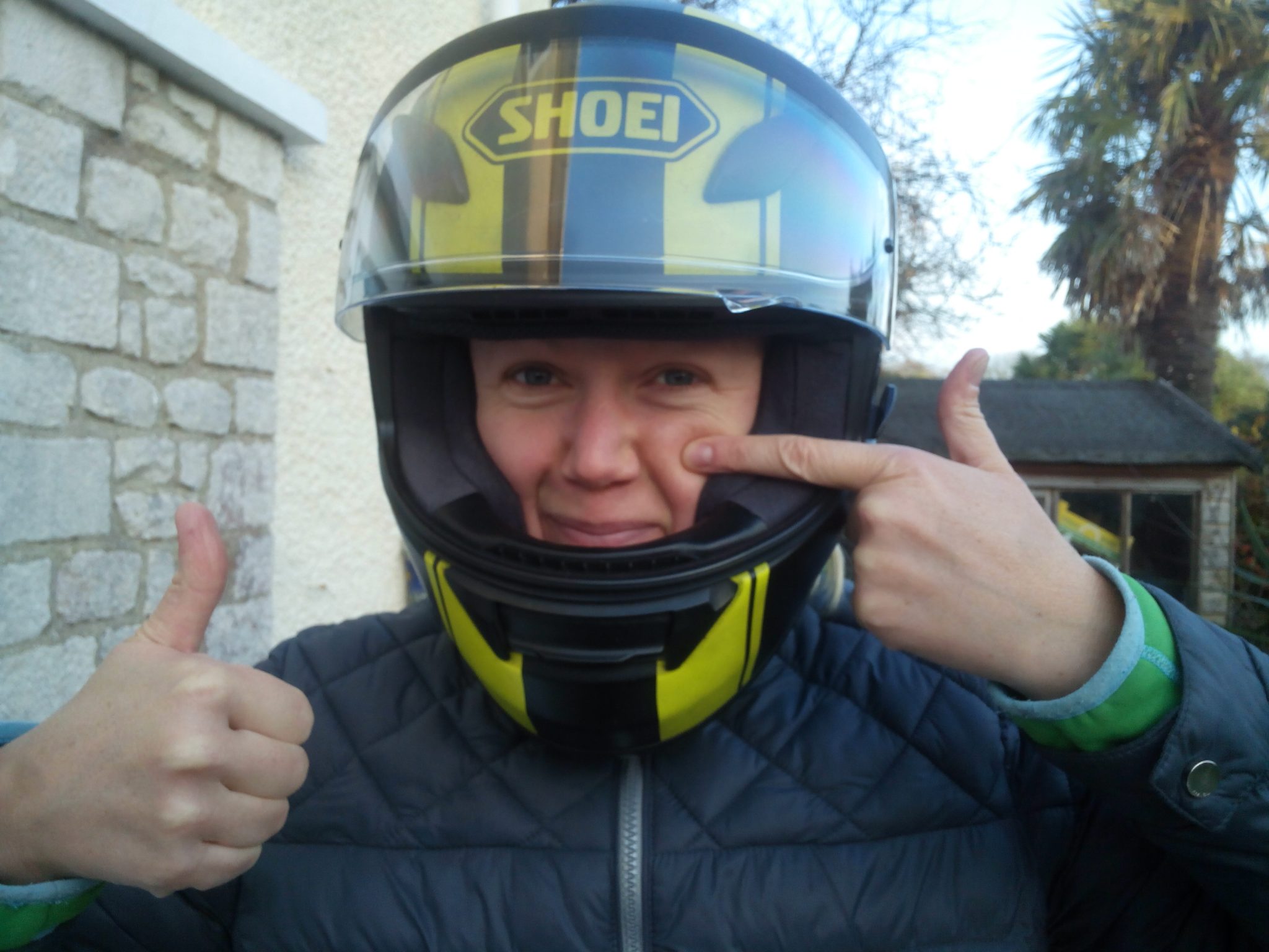 Ah, look at these lovely puffy cheeks, helmet is snug and comfy again